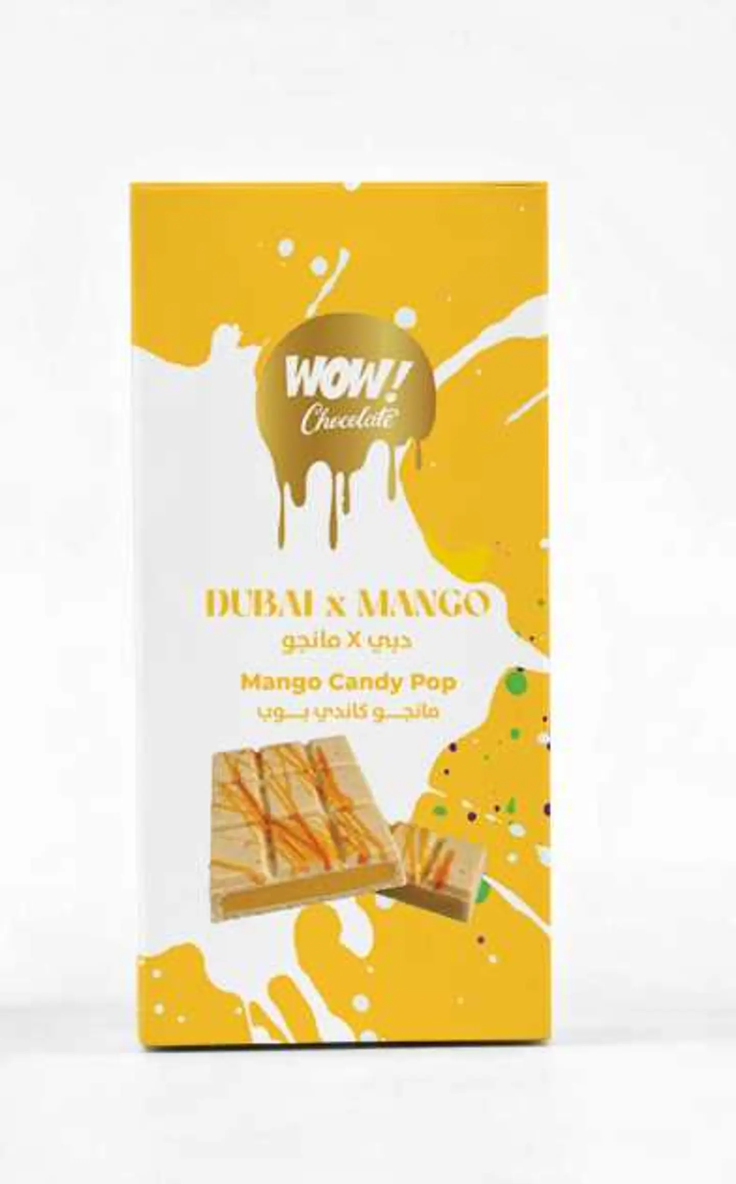White Chocolate Bar With Mango Filling And Poppin Candy 172g