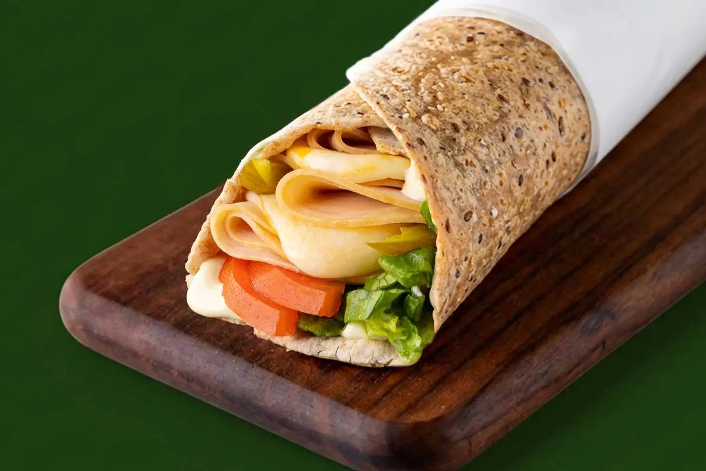 Turkey & Cheese Wrap In Protein Dough