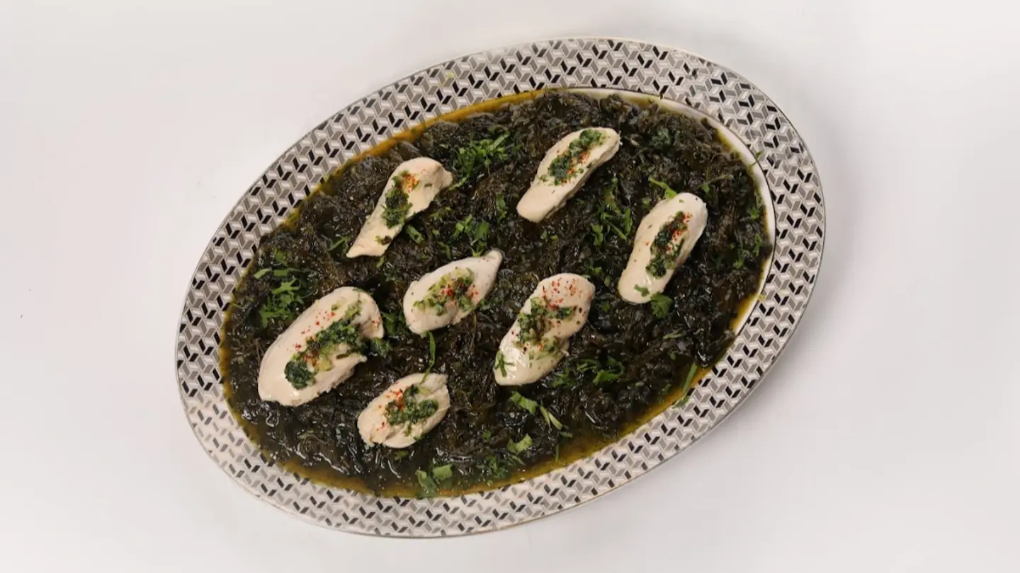 Chicken Molokhia Tray