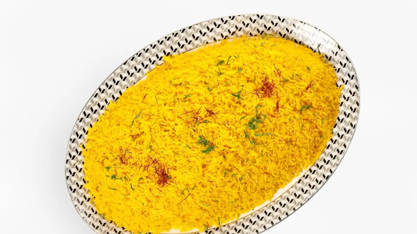 Saffron Rice Tray