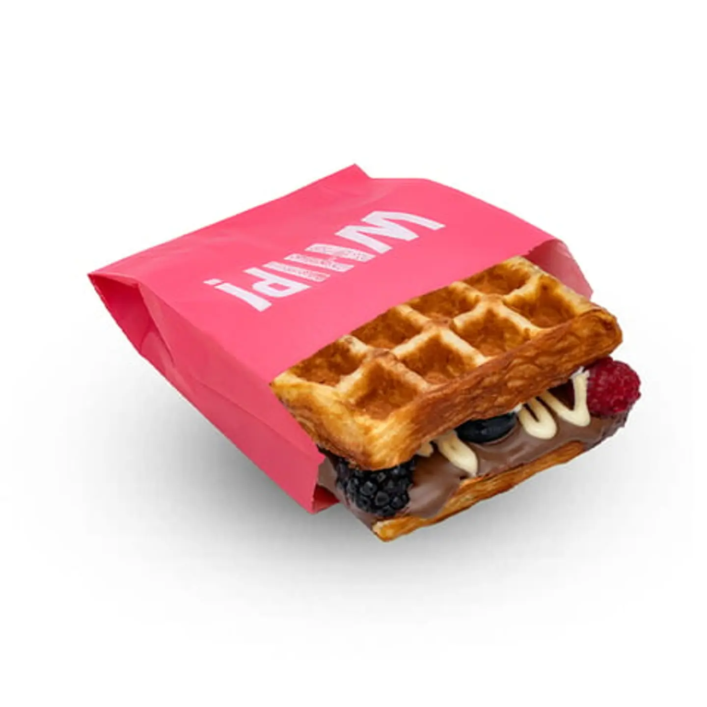 Whip Cream & Chocolate Waffle