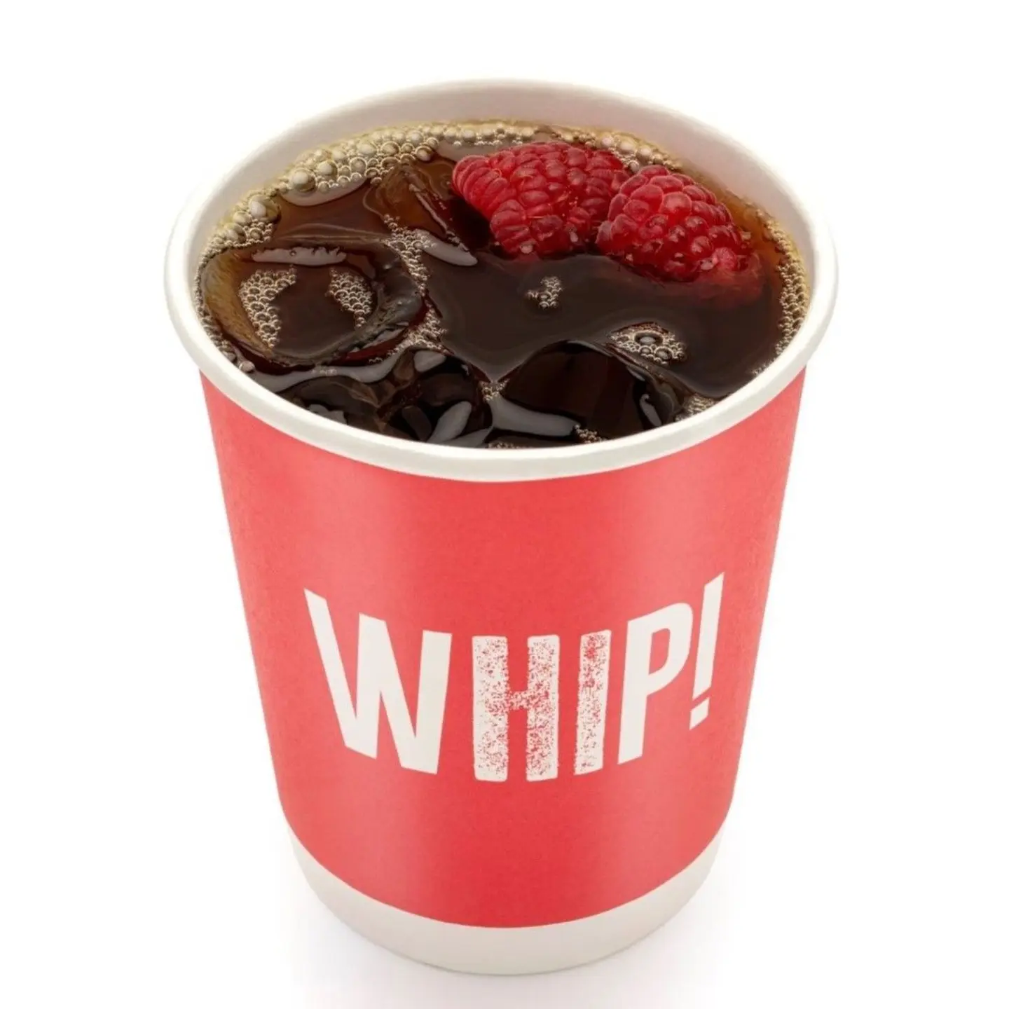 Iced Coffee Of The Day With Raspberry