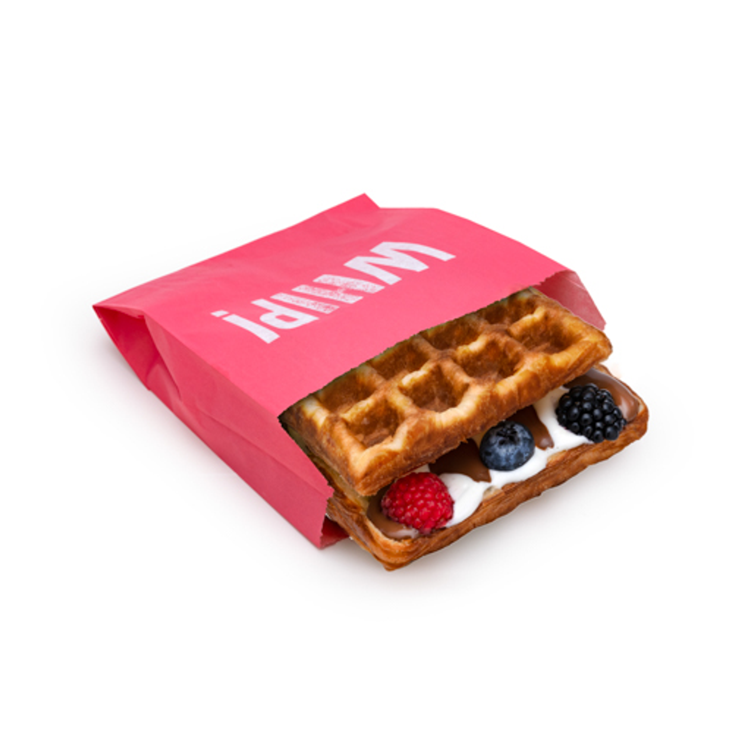 Whip Cream & Chocolate Waffle