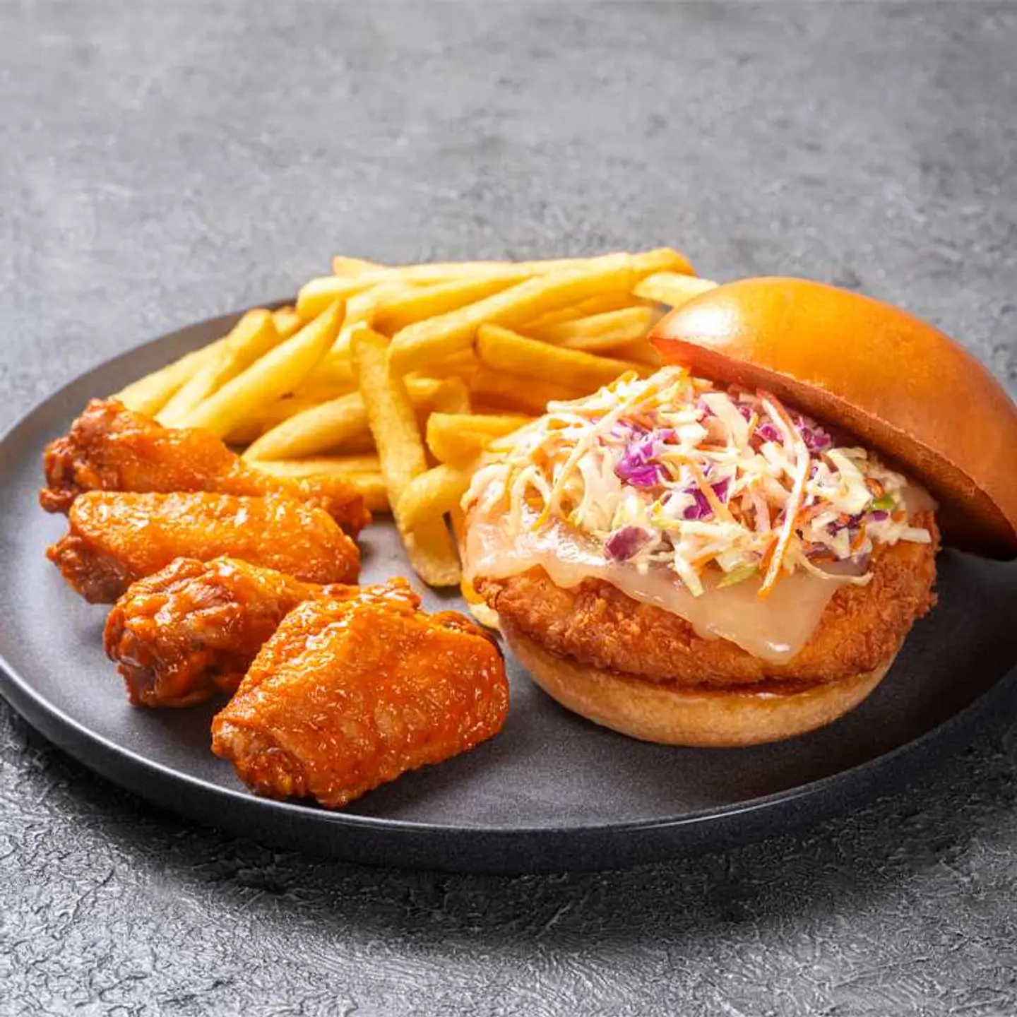 Chicken Sandwich Combo With Wings