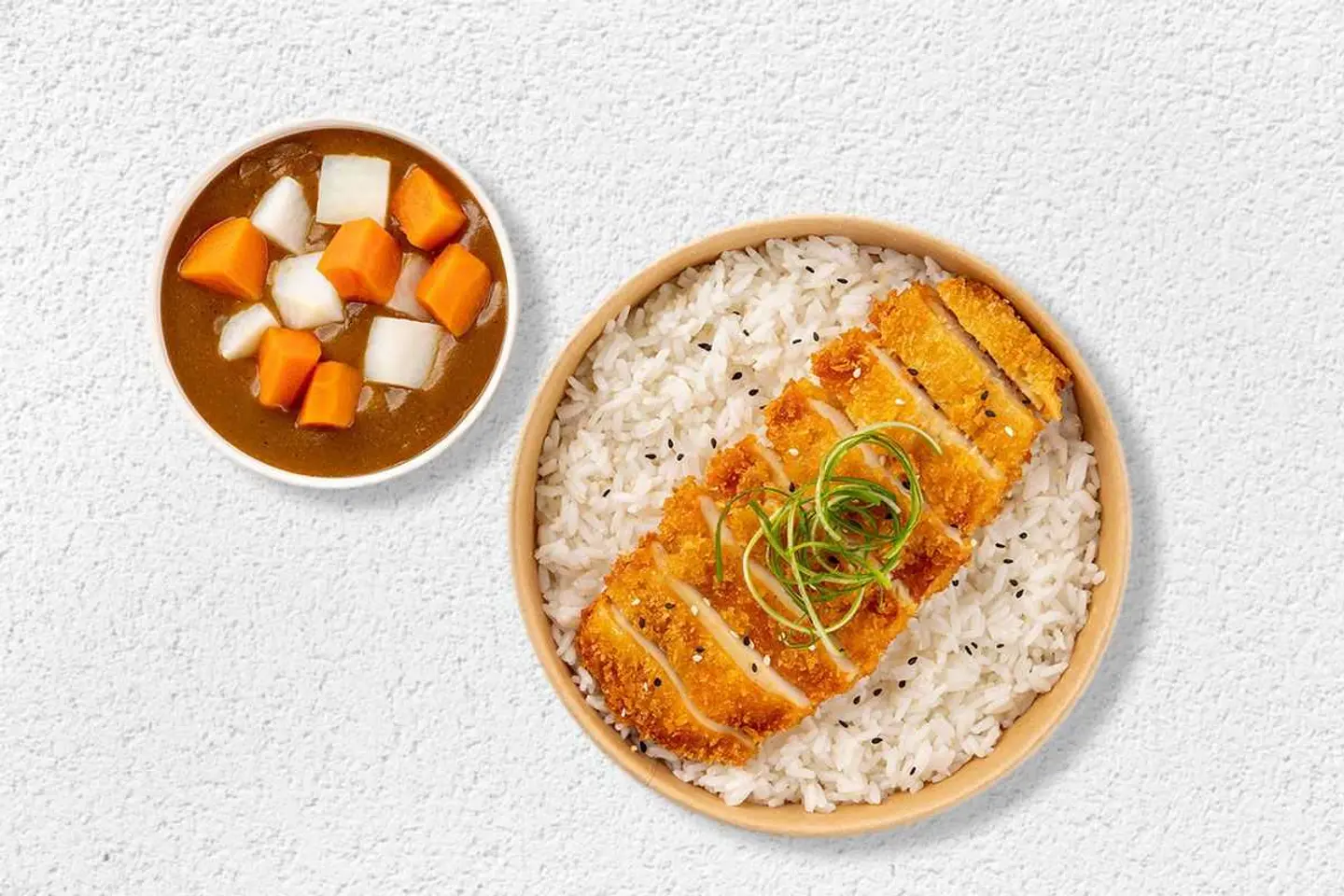 دجاج كاتسو بالكاري مع الأرز