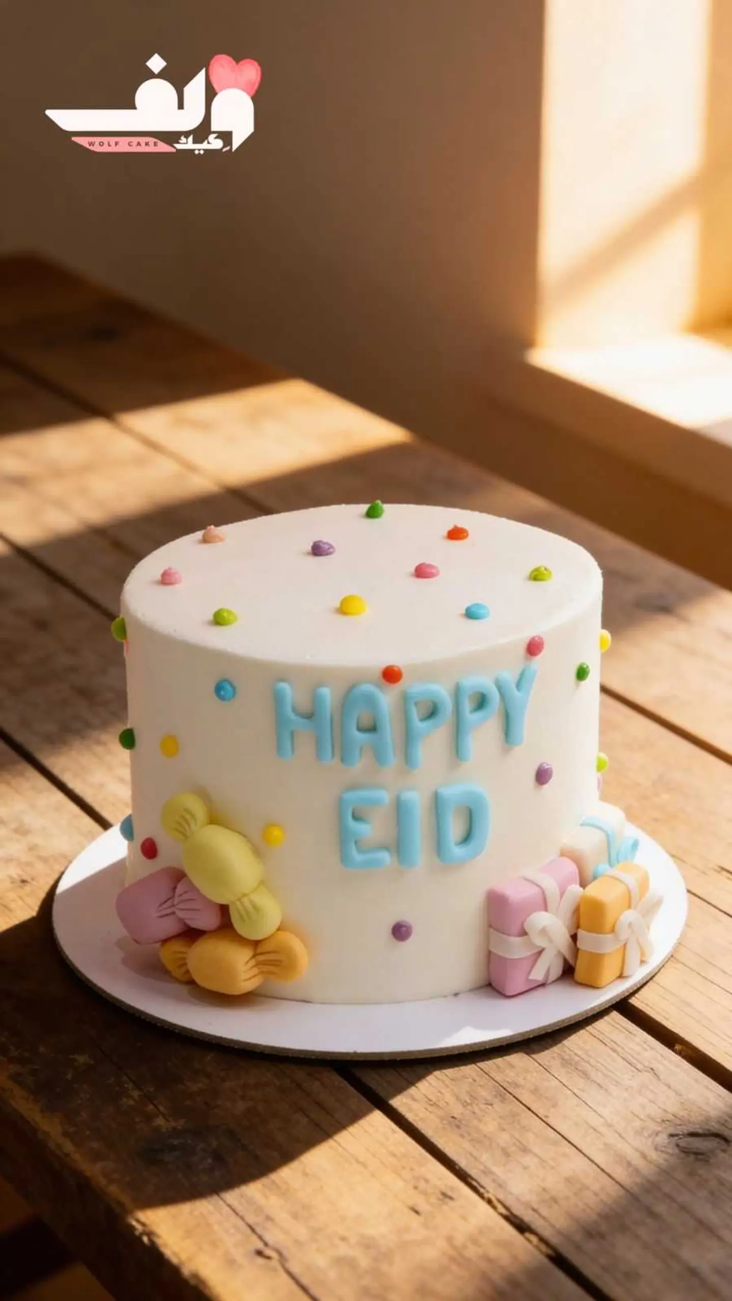 أ- هابي عيد شكل ون ناين (6 انش - 3 طبقات)