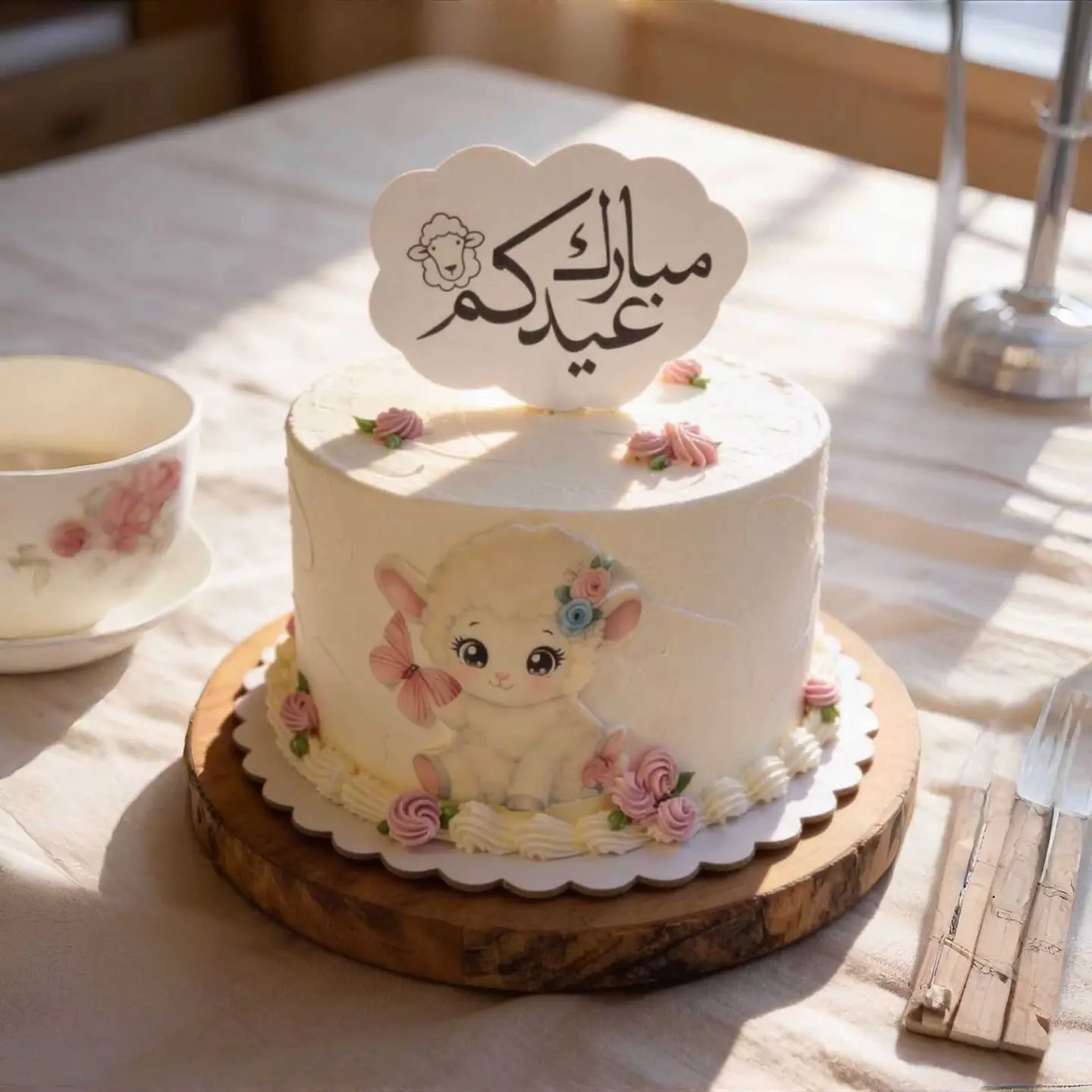 أ- كيكة عيد الاضحى شكل رقم 49 (6 انش)