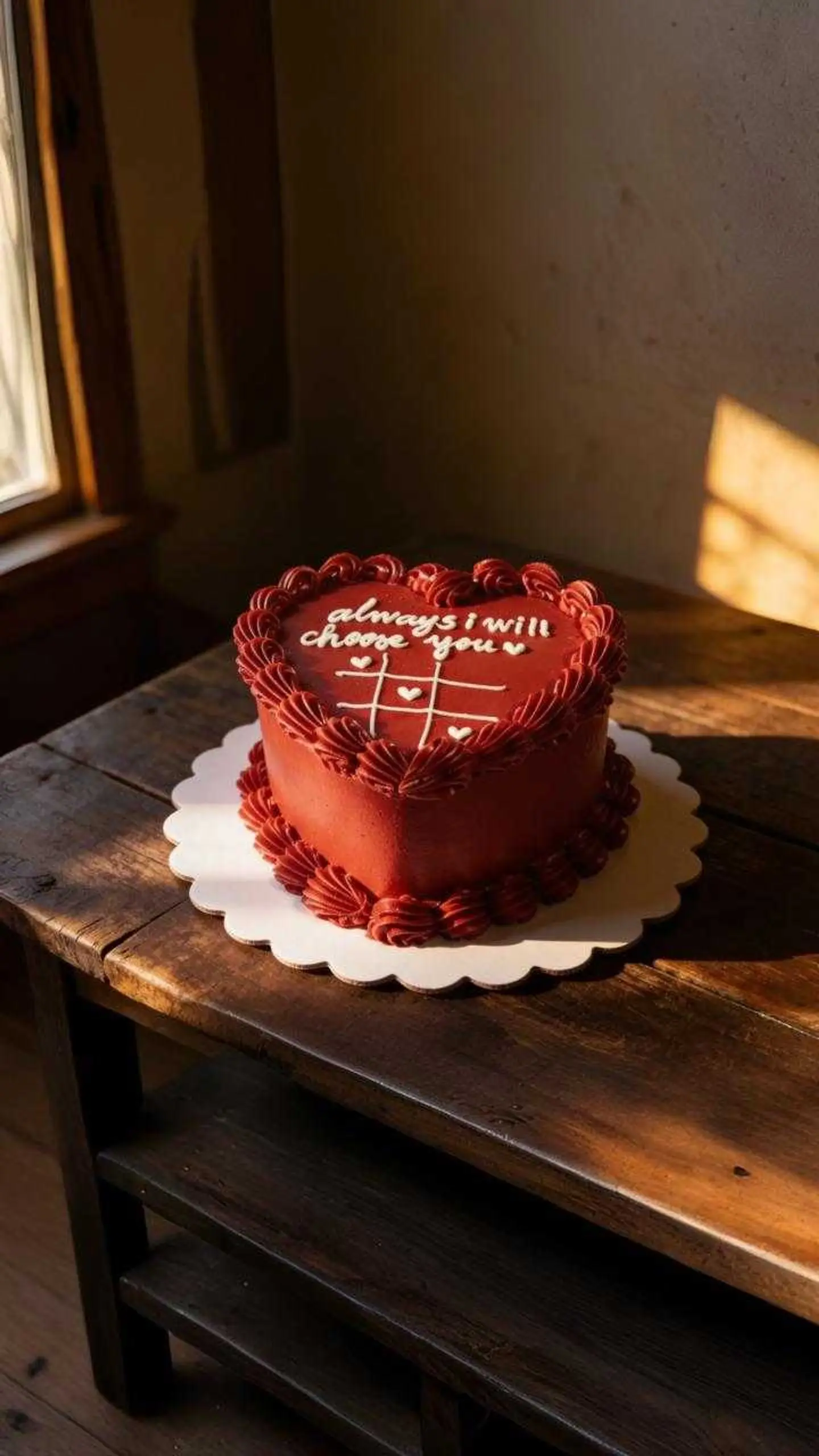 أ- كيكة الحب، حجم وسط
