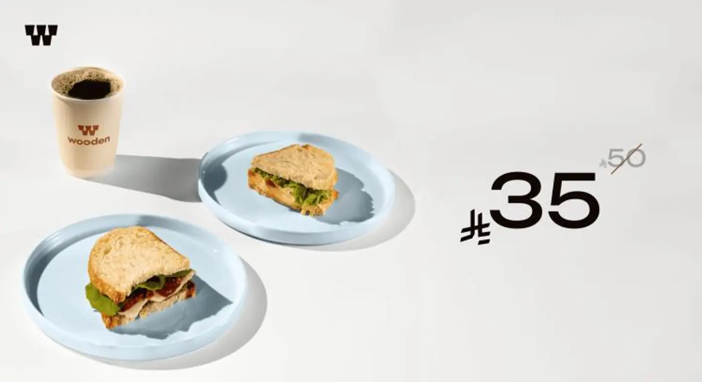 Today Coffee Offer Medium With 2 Sandwiches