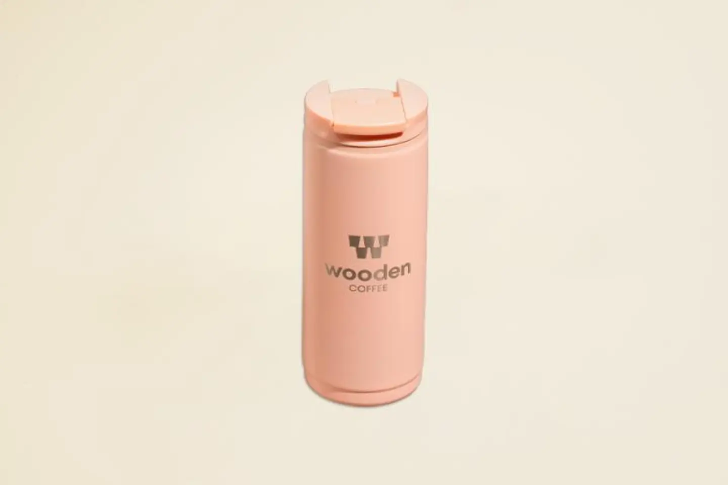 Wooden Coffee Mug 400 Ml Pink