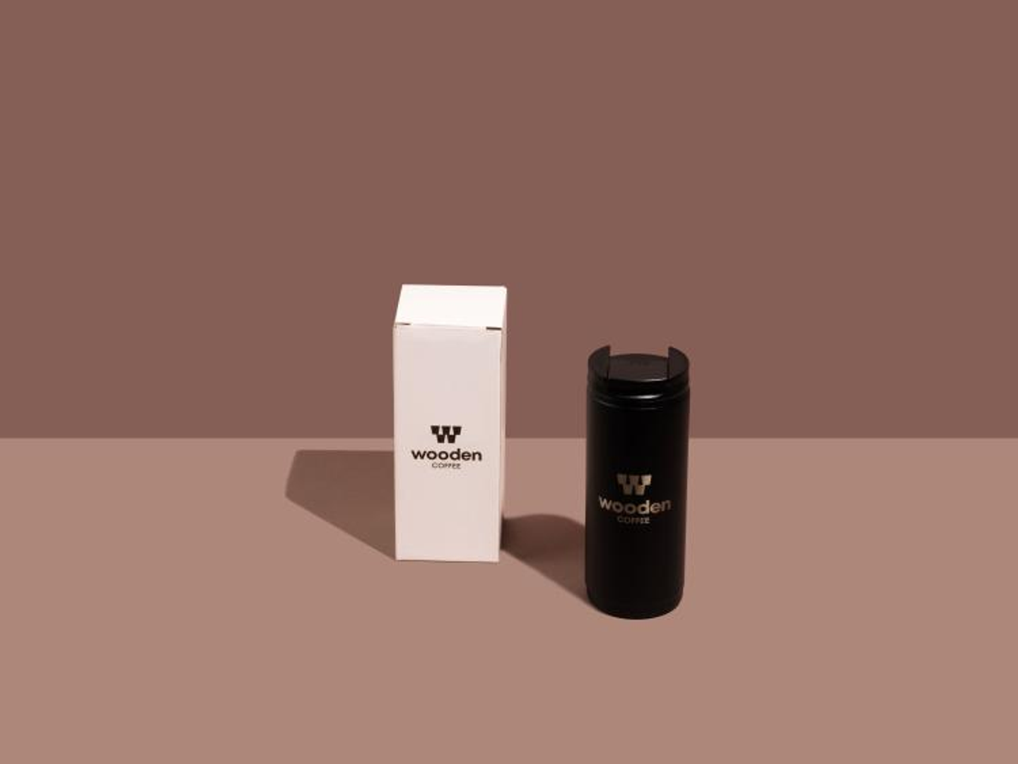 Wooden Coffee Mug 400 Ml Black