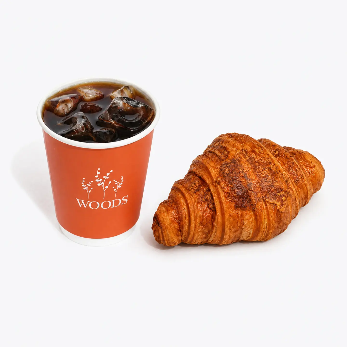 Iced Filtered Coffee Cheese Croissant