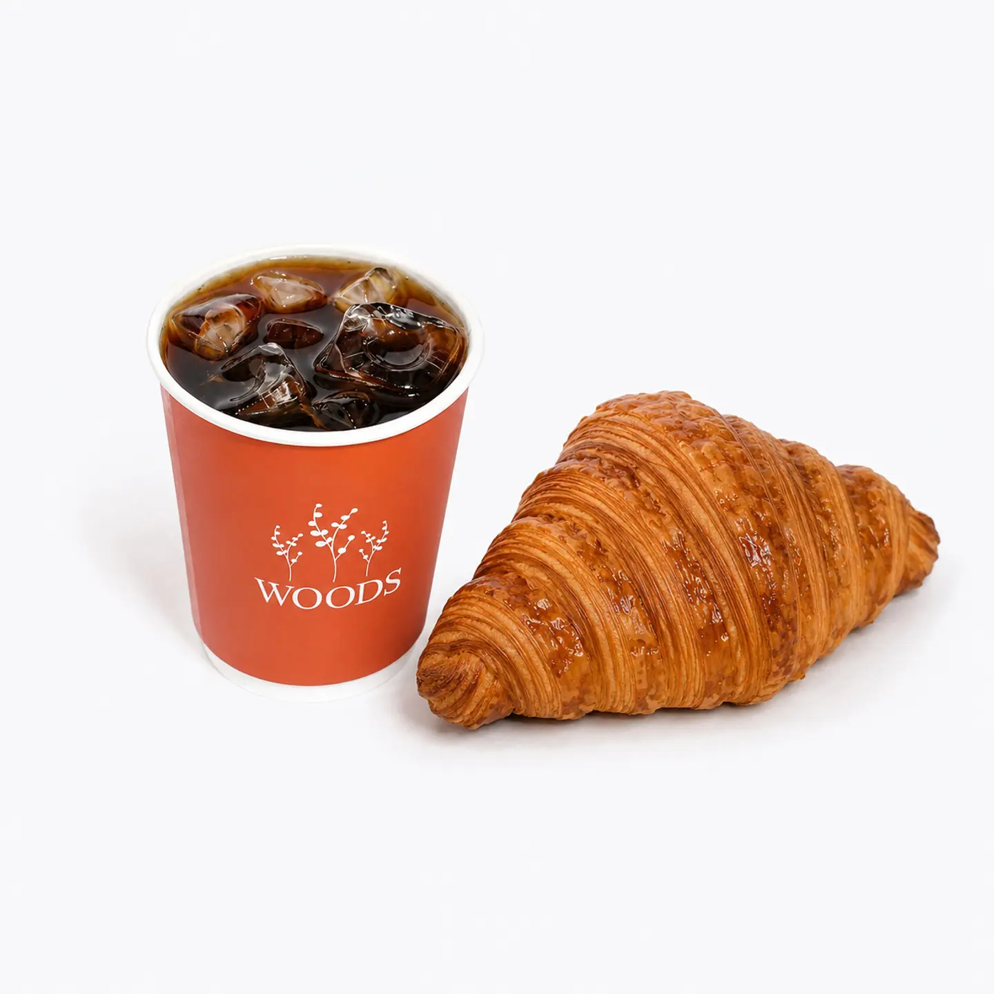 Iced Filtered Coffee Plain Croissant