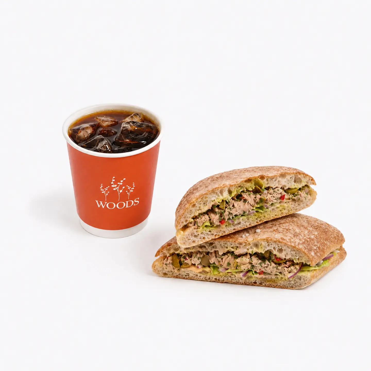 Iced Filtered Coffee Tuna Sandwich