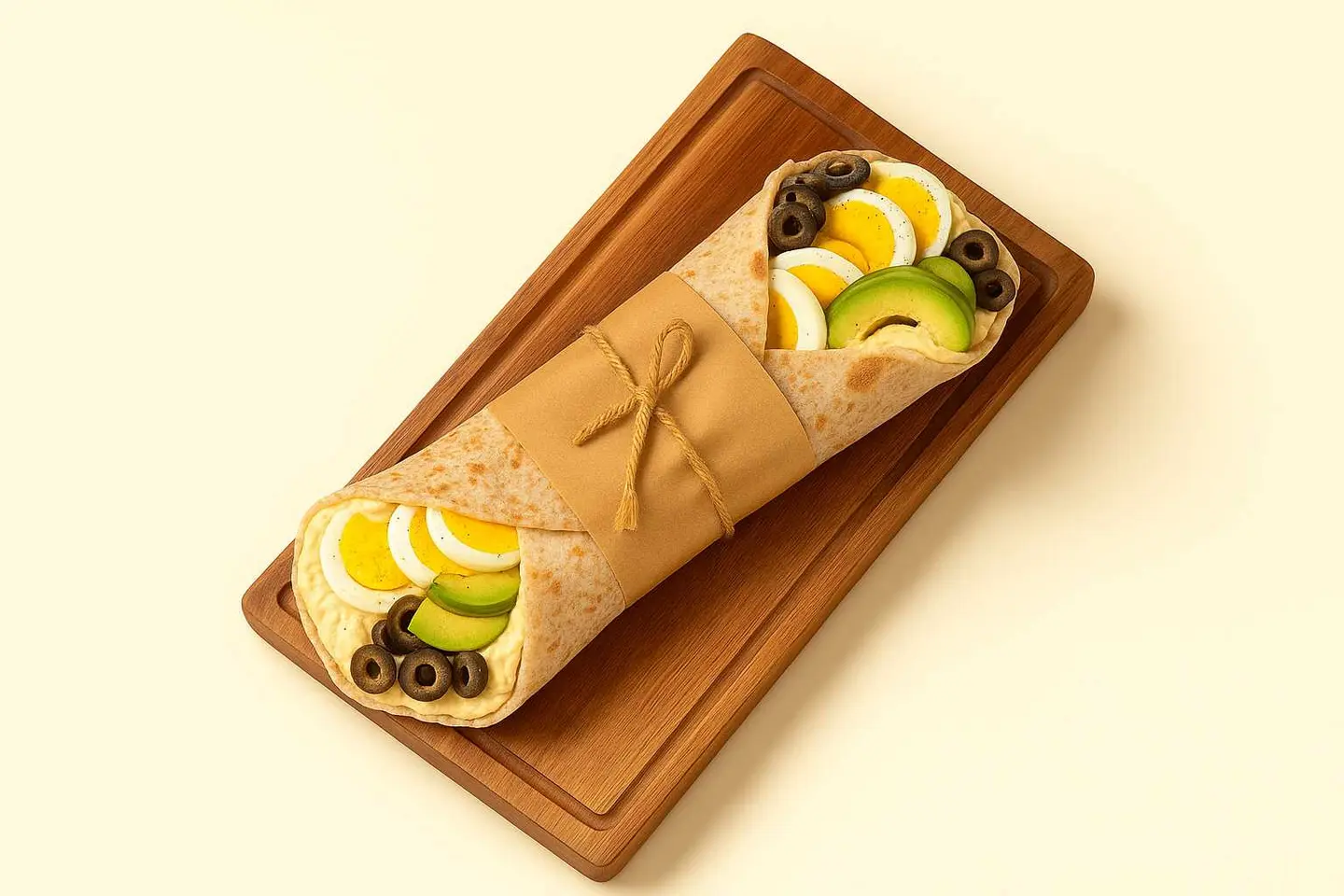 Egg Avocado And Hummus Wrap