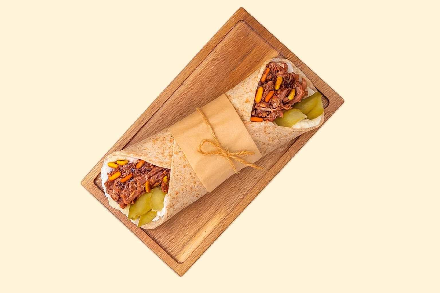 Chicken Musakhan And Hummus Wrap