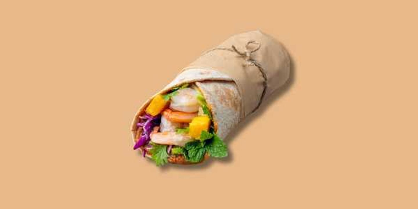 Prawn Satay Wrap