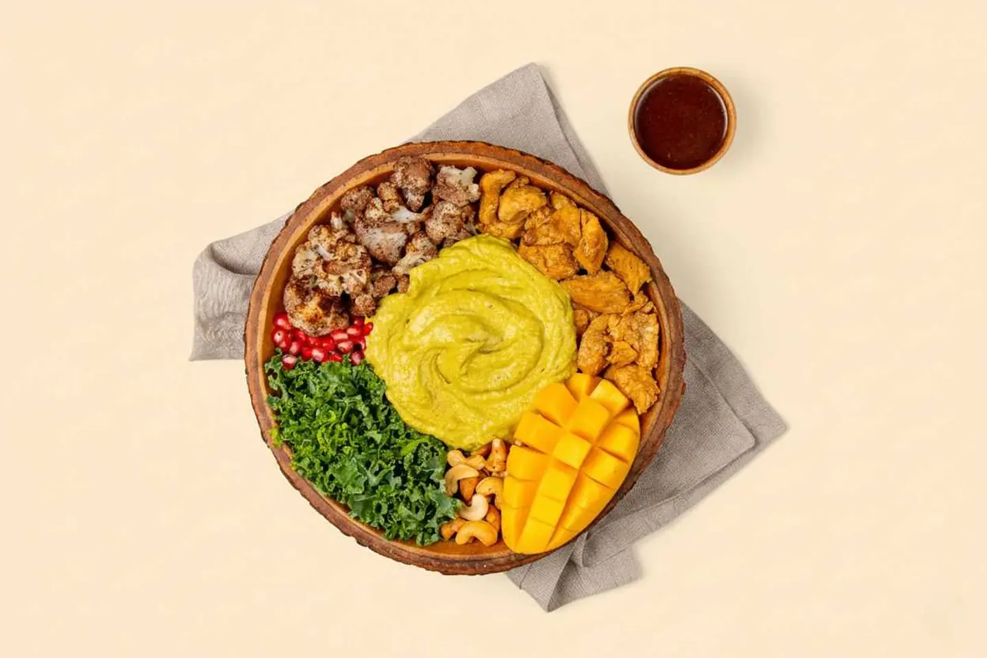 Chicken Tikka And Curry Hummus Bowl