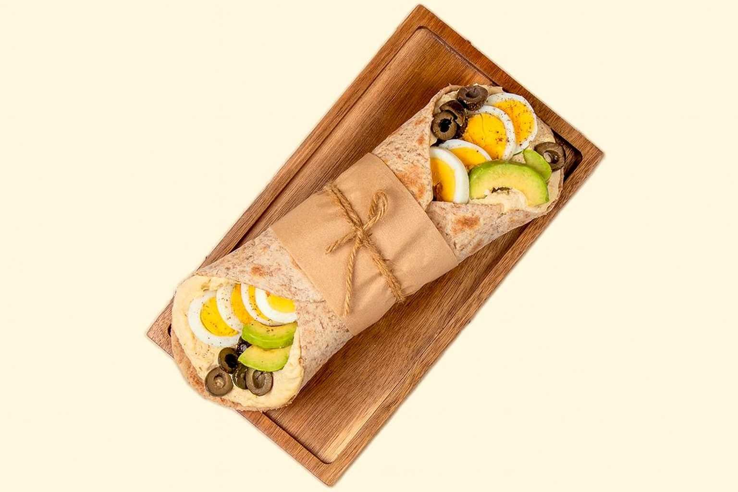 Egg Avocado And Hummus Wrap
