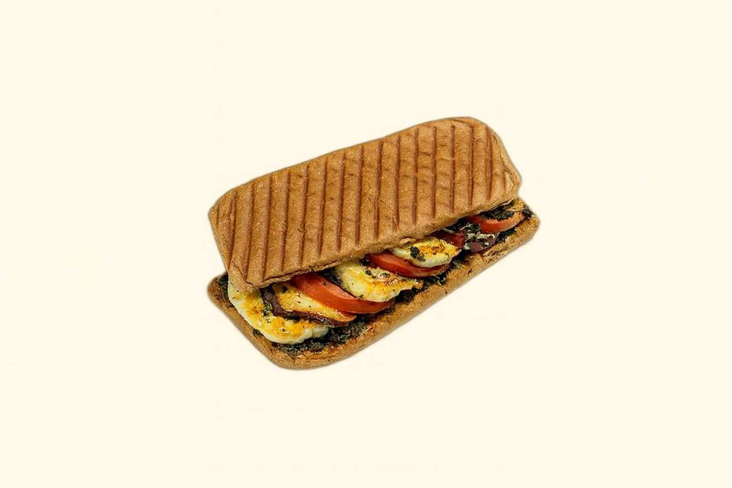 Eggplant & Halloumi Sandwich