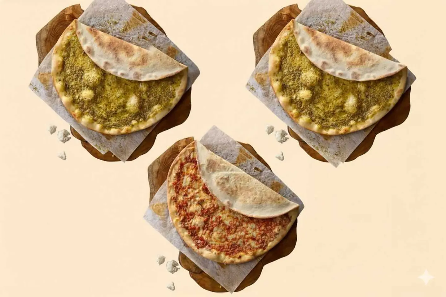 مناقيش لـ ٣ أشخاص