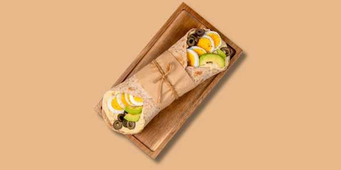 Egg Avocado And Hummus Wrap