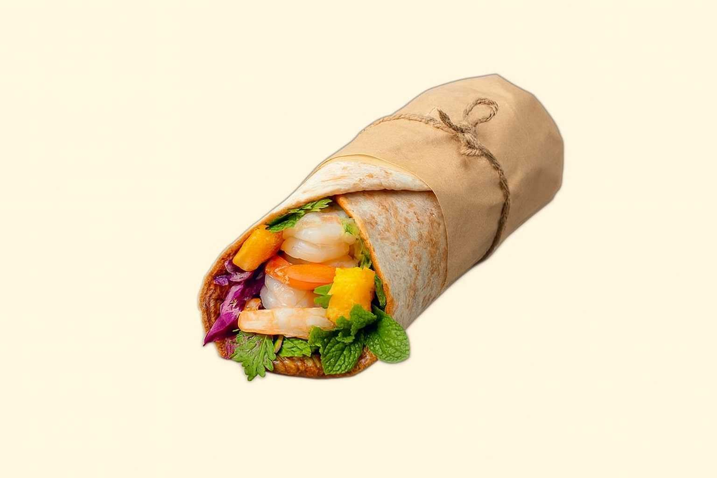 Prawn Satay Wrap