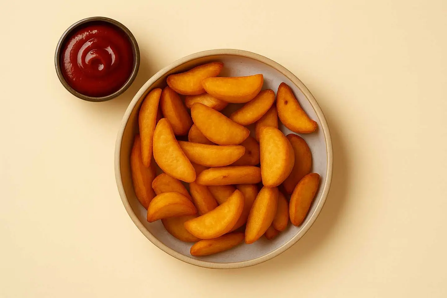Fried Potato Wedges