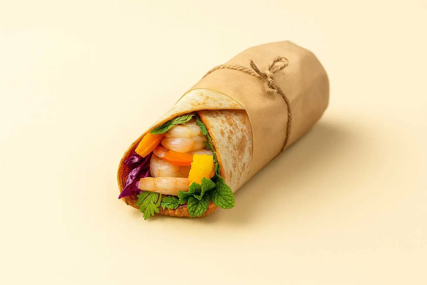 Prawn Satay Wrap