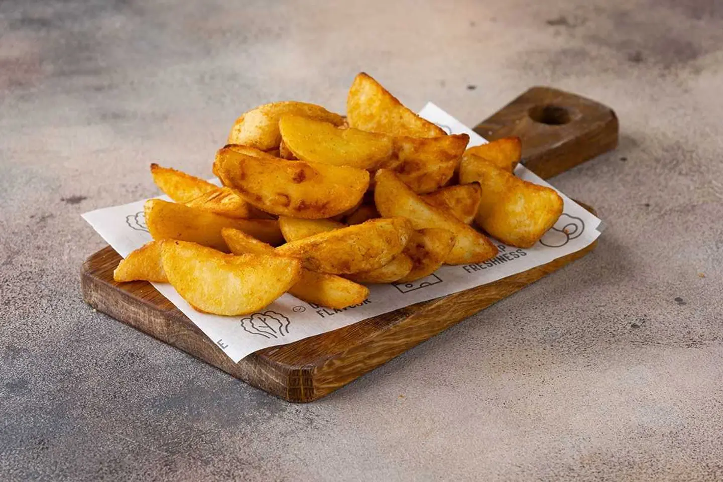 Fried Potato Wedges