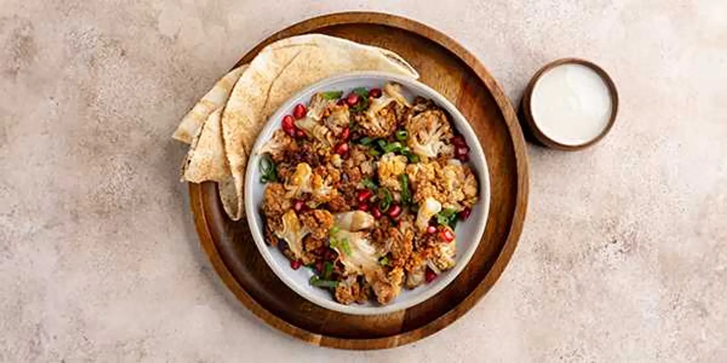 Roasted Cauliflower & Garlic Tahini