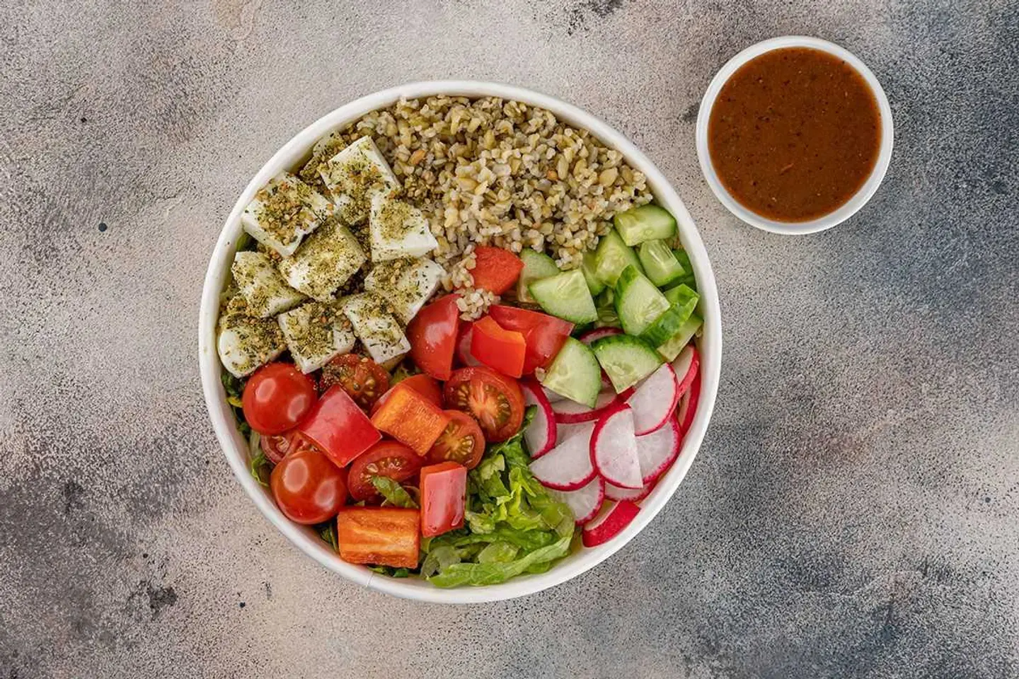 Halloumi Freekeh Bowl
