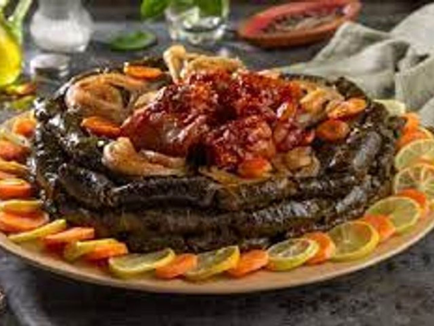 وعاء ورق عنب بالكوارع