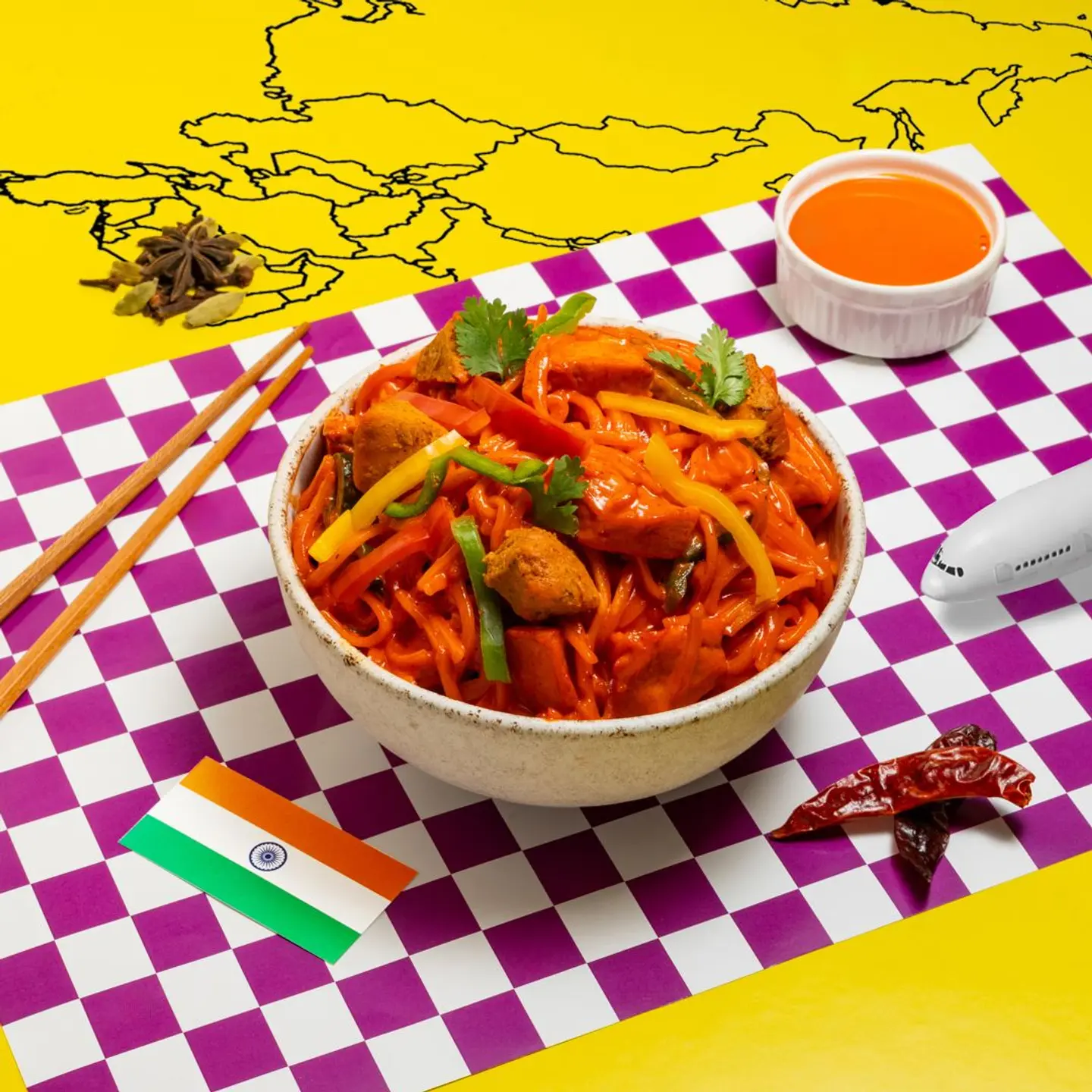 Chicken Tikka Noodles