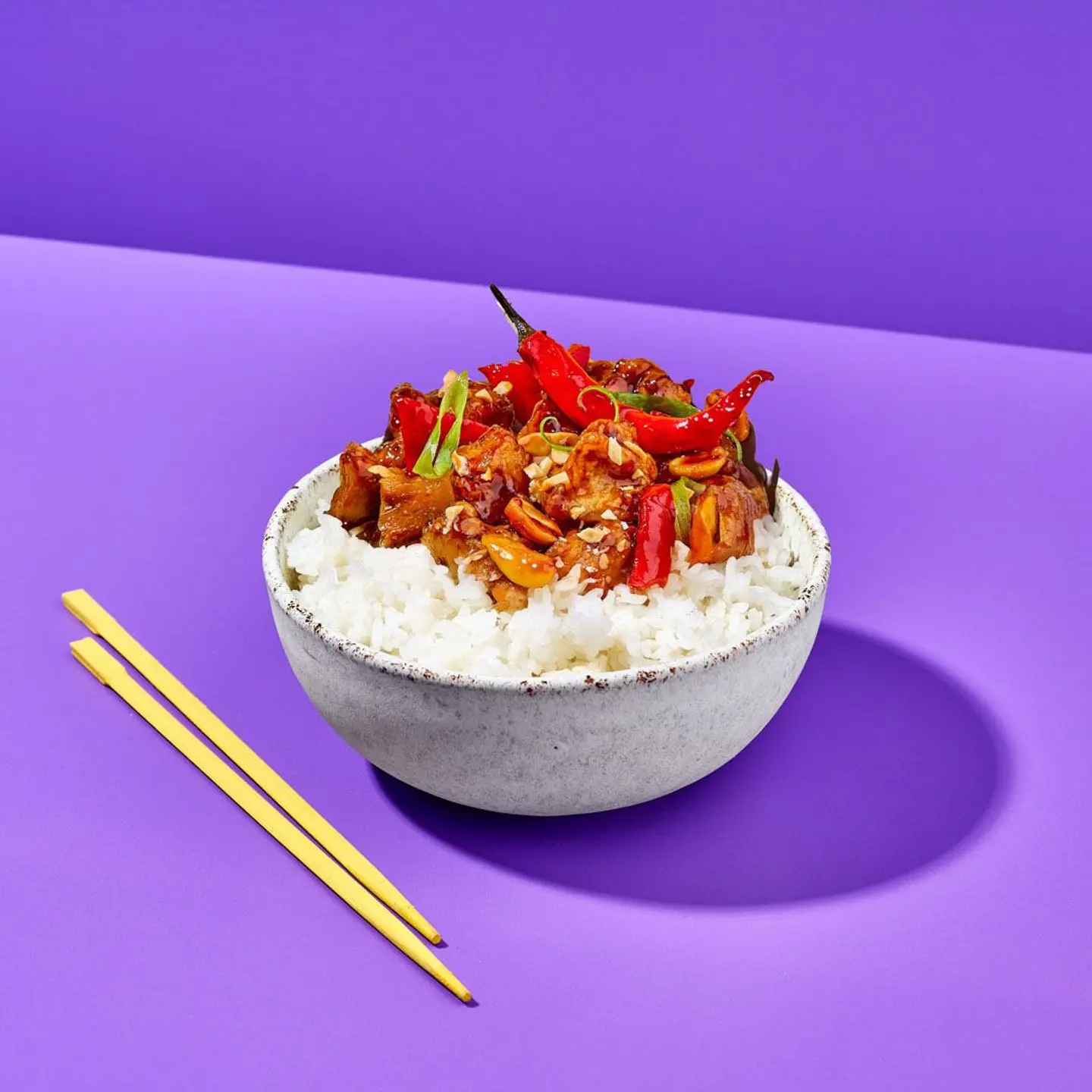 Kung Pao Chicken With Rice