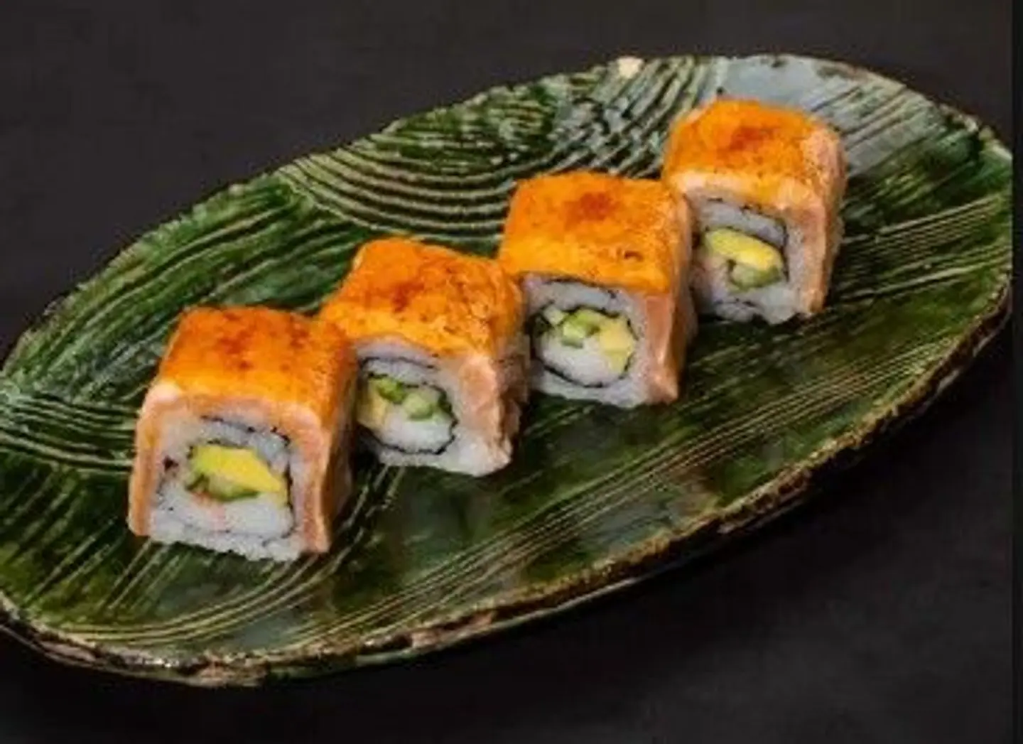 Salmon Flame Maki 4 Pc