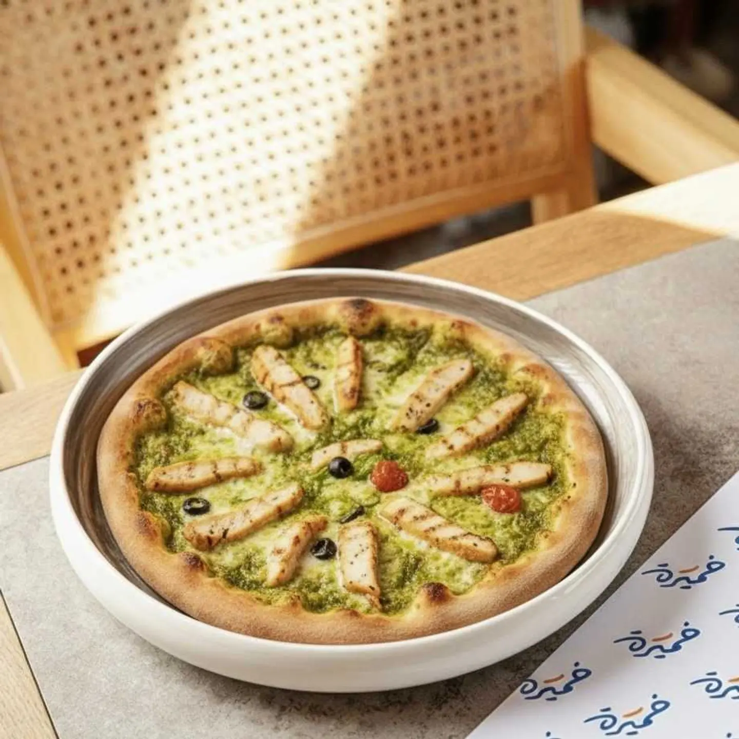 Chicken Pesto Pizza