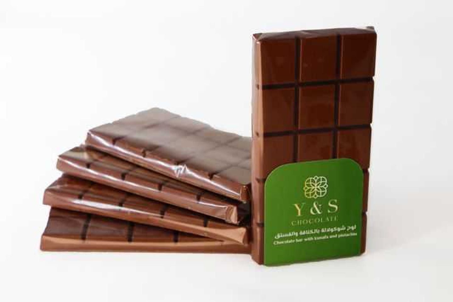 Chocolate Bar With Kunafa And Pistachio