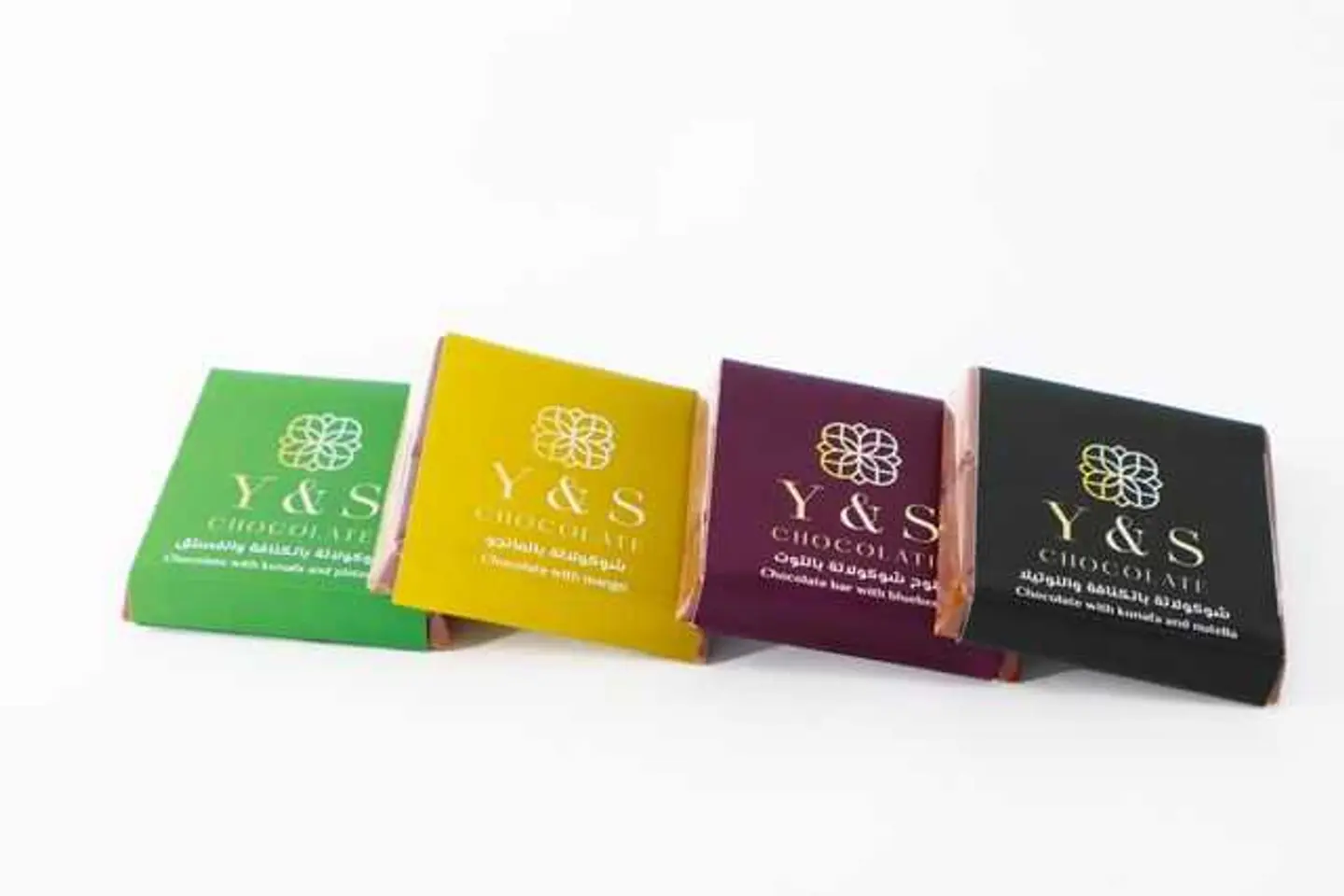 Four Chocolate Bars With Different Flavours