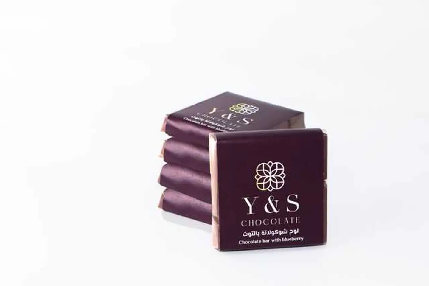 Four Chocolate Bars With Raspberry Filling