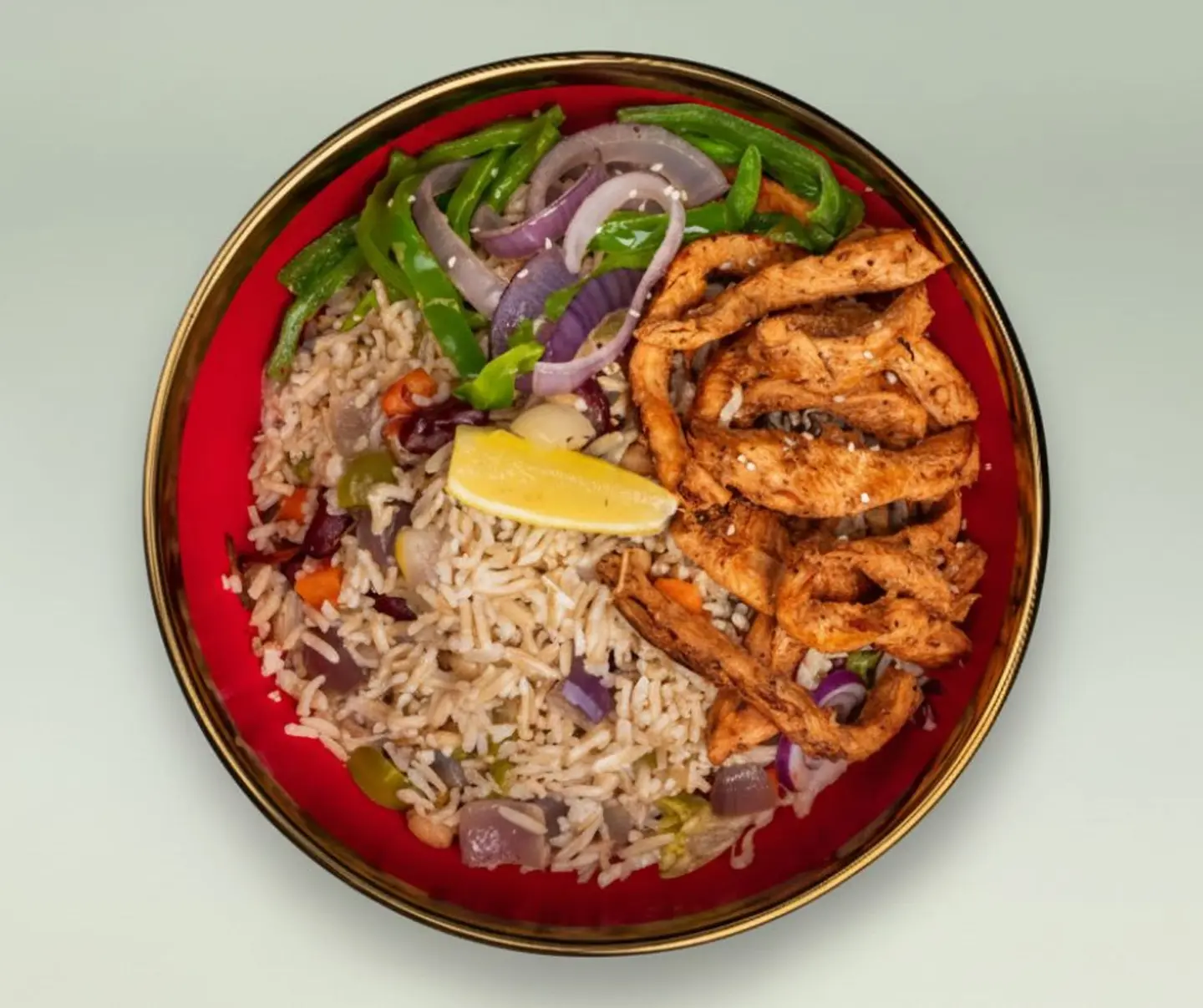 Chicken Fajita Rice Bowl
