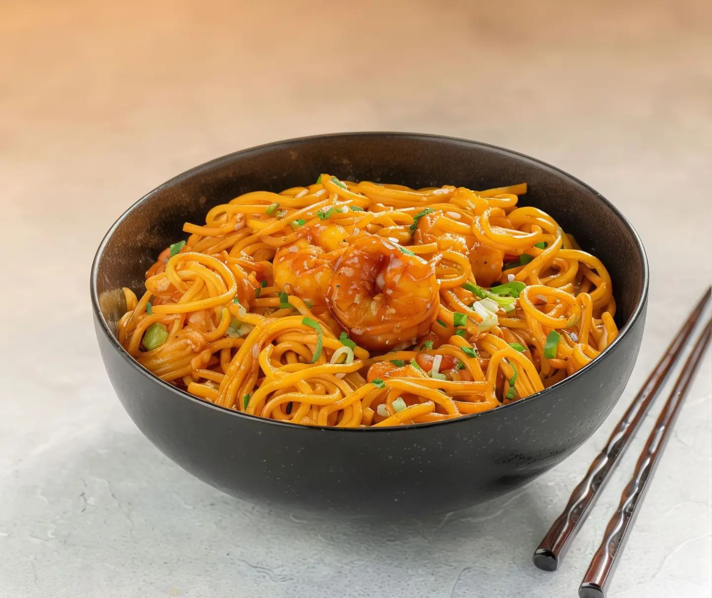 Prawn Schezwan Noodles