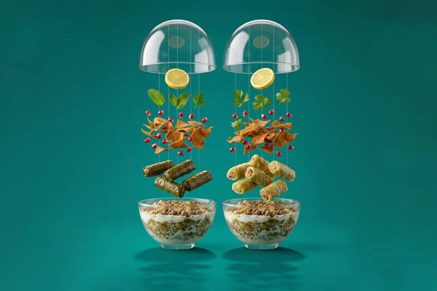 فتة ورق عنب او ملفوف