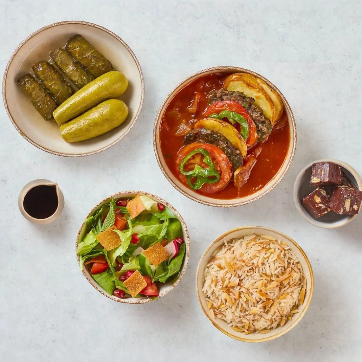 وجبة نصف طبخة مزدوجة