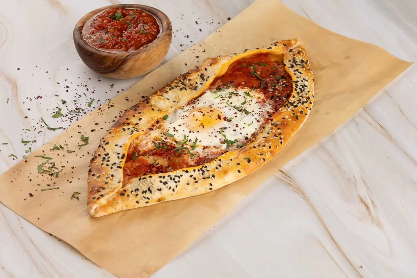 Egg Shakshuka Fatayer