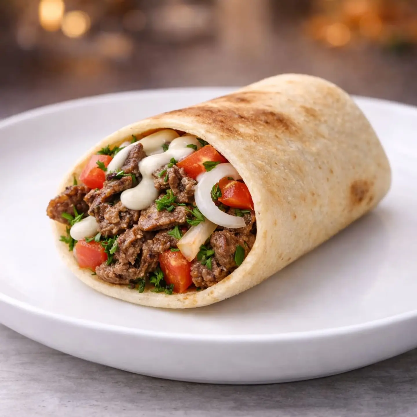 شاورما لحم صغير