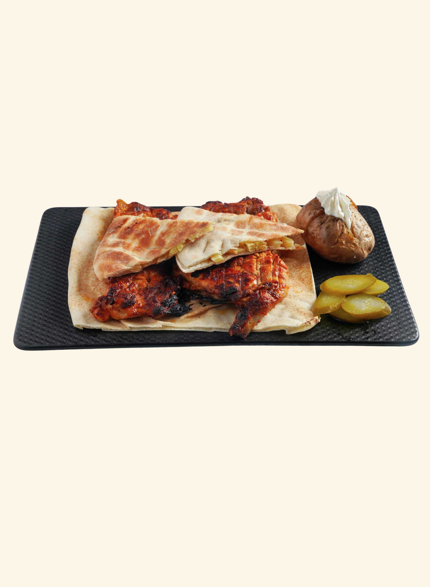 Half Grilled Bownless Chicken