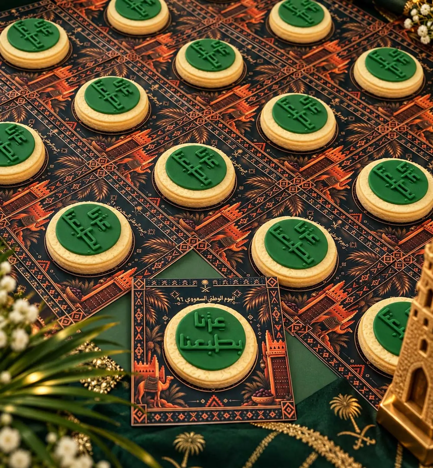 National Day Cookies With Card 1 Pcs