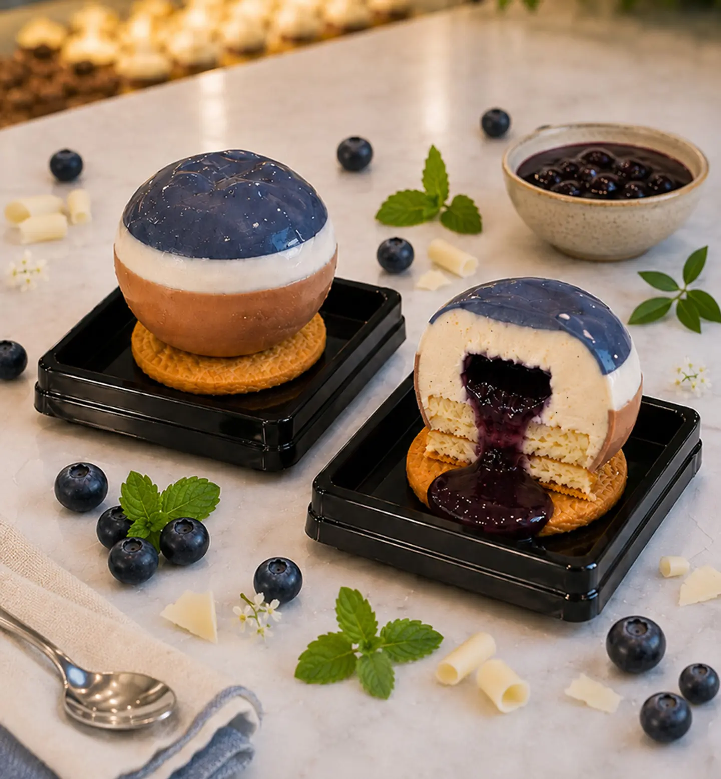 Blueberry Mousse Cake