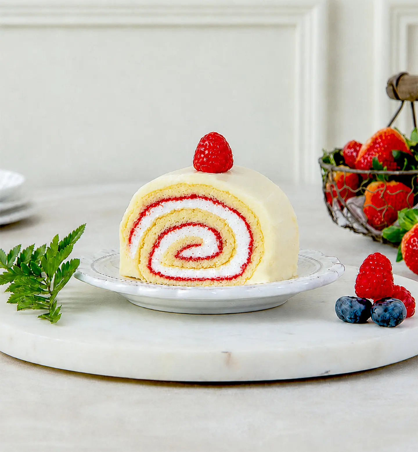 Vanilla Swiss Roll Piece